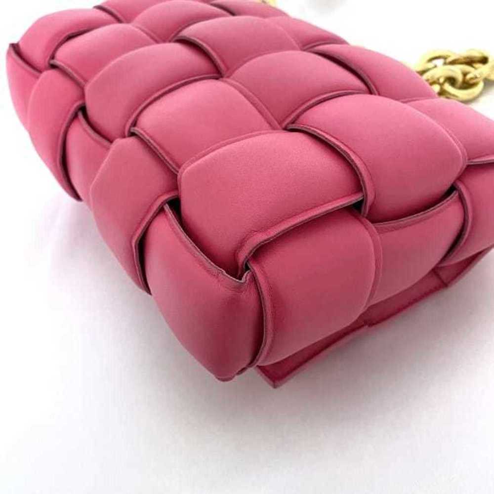 BOTTEGA VENETA Pink Gold Maxi Intrecciato Leather Shoulder Bag - Picture 7 of 10